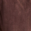 Top en suedine marron fonc&eacute; femme