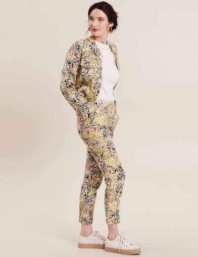 Veste boutonnée vert femme