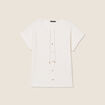 T-shirt manches courtes ecru femme