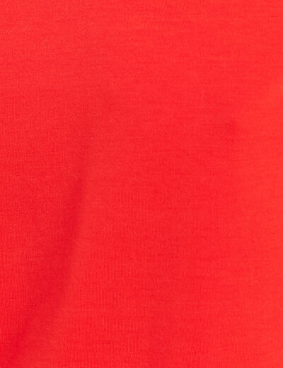 T-shirt manches courtes rouge femme