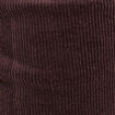 Pantalon large velours c&ocirc;tel&eacute; marron fonc&eacute; femme