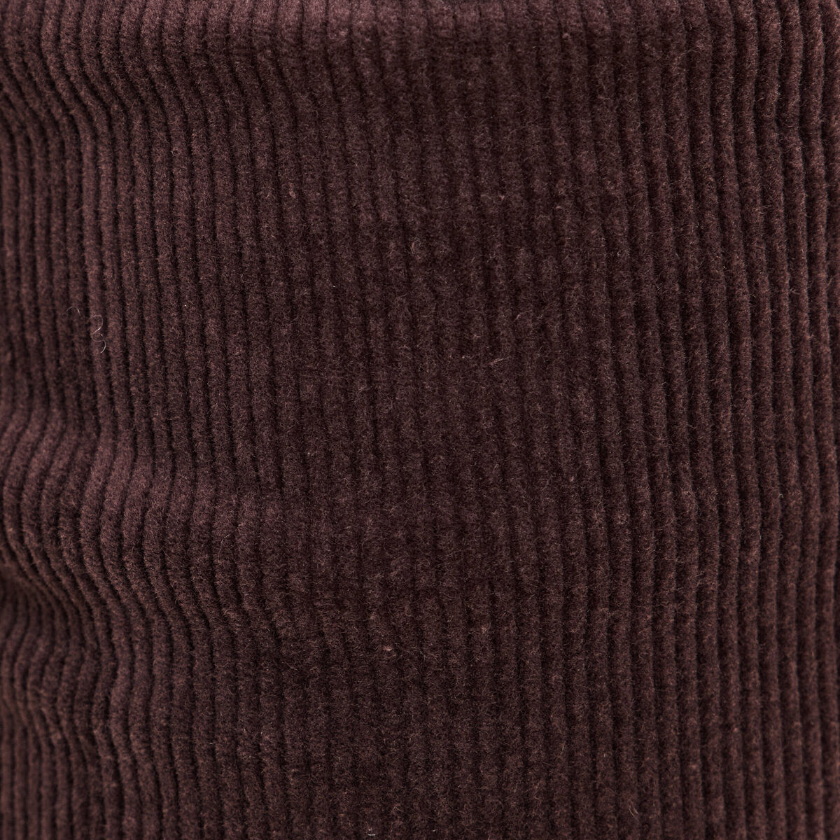 Pantalon large velours c&ocirc;tel&eacute; marron fonc&eacute; femme