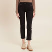 Pantalon droit 5 poches noir femme