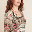 T-shirt manches 3/4 multicolore femme