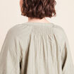 Blouse ample col v manches 3/4 vert clair femme