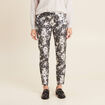 Pantalon ajust&eacute; &agrave; coulisse noir femme