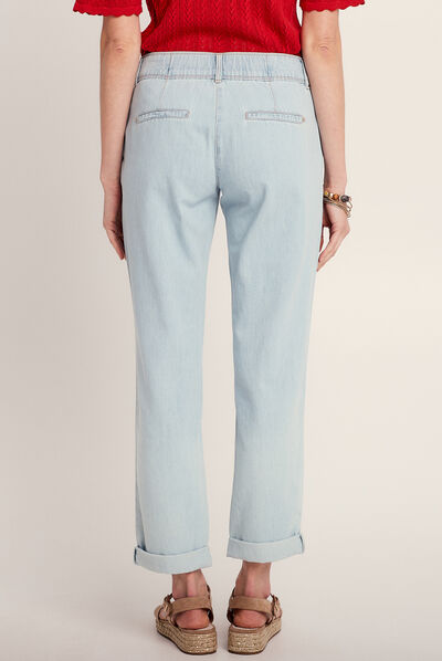 Jean léger denim bleach femme