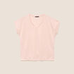 T-shirt manches courtes vieux rose femme