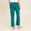 Pantalon flou cargo 7/8&egrave;me vert femme