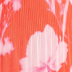 Robe courte &eacute;vas&eacute;e col v manches coudes rouge femme