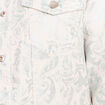 Veste cintr&eacute;e r&eacute;versible manches longues blanc femme