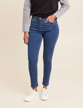 Jean magique Le L&eacute;ger coupe ajust&eacute;e denim double stone femme