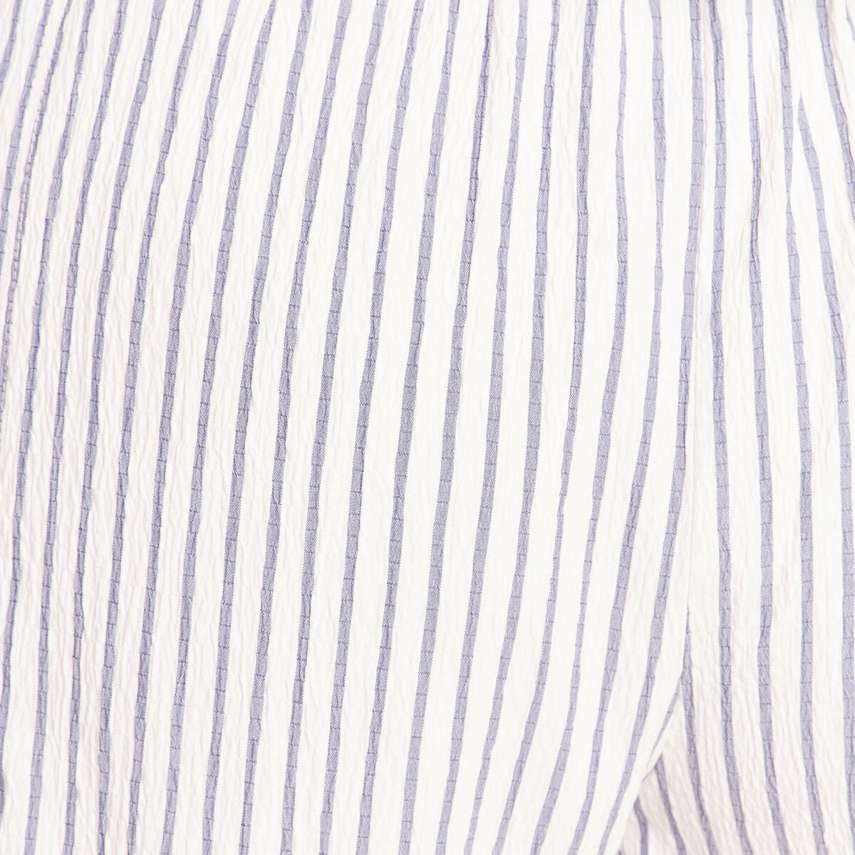 Pantalon fluide coupe barrel bleu femme