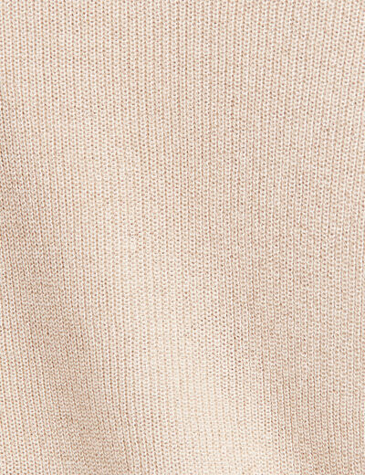 Gilet manches longues couleur or femme