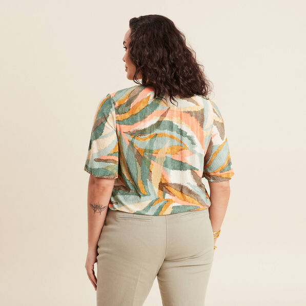 blouse manches courtes multicolore femme Blouse manches courtes multicolore femme