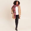 Pull col montant doux ecru femme
