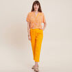 T-shirt manches courtes jaune foncé femme
