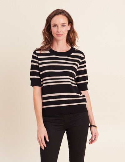 Pull noir femme