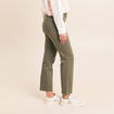 Pantalon magique Le L&eacute;ger coupe droite vert kaki femme