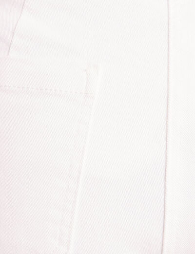 Bermuda blanc femme