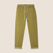 Pantalon coupe mom 7/8&egrave;me vert kaki femme