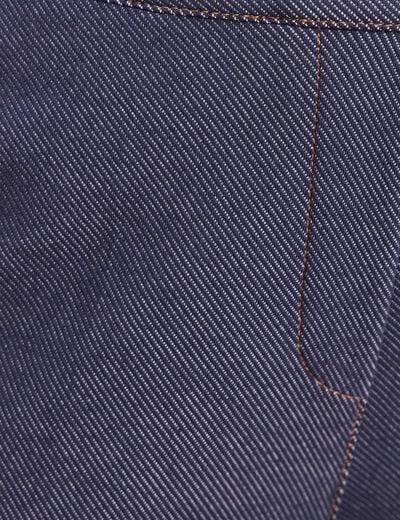 Jean large 7/8&egrave;me denim brut femme