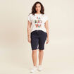 T-shirt manches courtes ecru femme