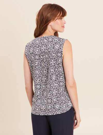 Débardeur sans manches bleu marine femme