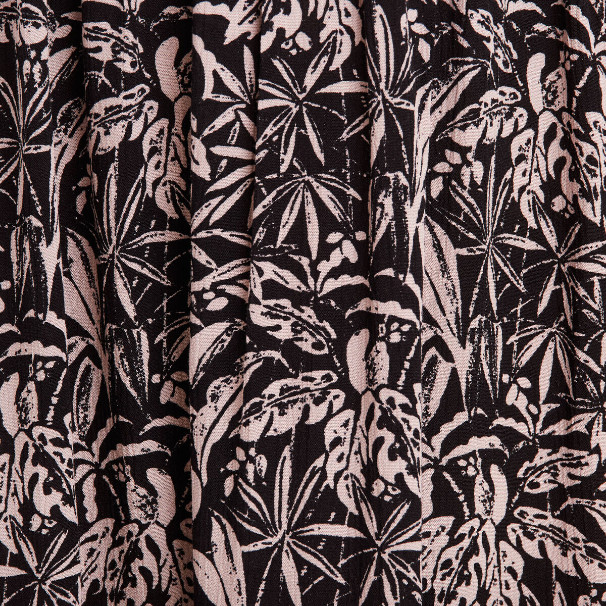Robe évasée manches courtes noir femme