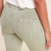 Jean coupe bootcut taille haute vert clair femme