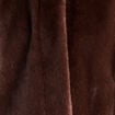 Poncho cape doubl&eacute; marron fonc&eacute; femme