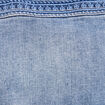 Robe droite brod&eacute;e en jean denim double stone femme