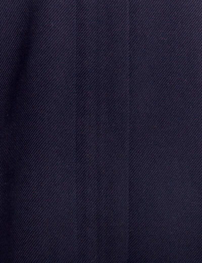 Manteau zippé et boutonné bleu foncé femme