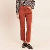 Pantalon magique Le L&eacute;ger coupe droite marron fonc&eacute; femme