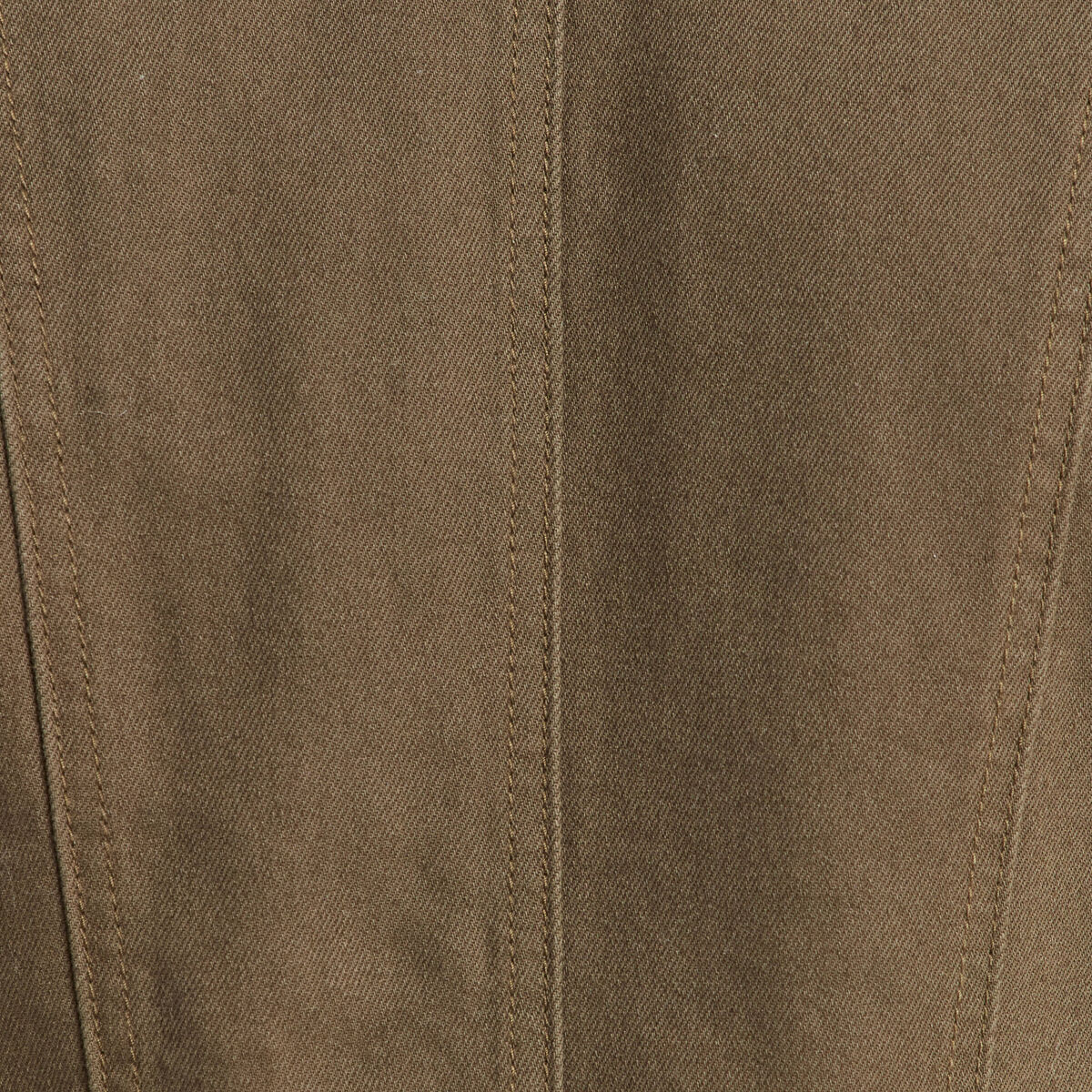 Veste en jean détails tressés vert olive femme