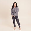 Pantalon magique Le L&eacute;ger enduit bleu femme