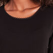 T-shirt manches longues noir femme