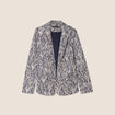 Veste cintr&eacute;e col ch&acirc;le beige femme