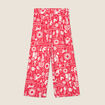 Pantalon fluide7/8ème rouge femme