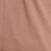 T-shirt manches courtes col en V marron cognac femme