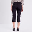 Pantacourt ajusté noir femme
