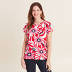 T-shirt manches courtes rouge femme