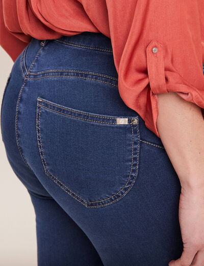 Jeans léger taille standard long denim double stone femme