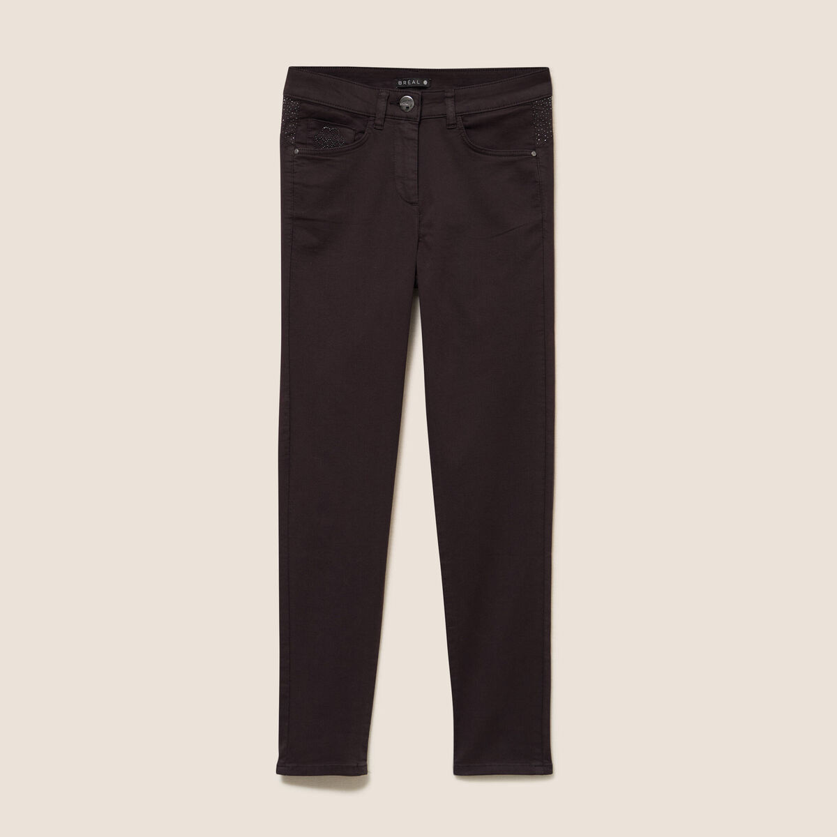 Pantalon magique Le L&eacute;ger coupe ajust&eacute;e marron fonc&eacute; femme
