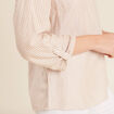 blouse fluide manches 3/4 marron femme