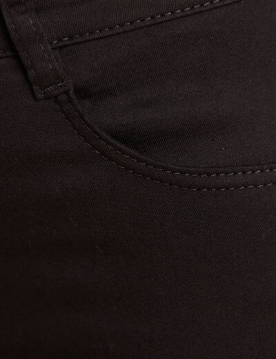 Pantalon ajusté 7/8ème noir femme