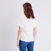 T-shirt manches courtes ecru femme