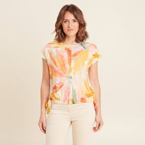 top bas resserre multicolore femme Top bas resserré multicolore femme