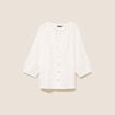 Chemise manches 3/4 ecru femme