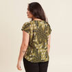 T-shirt manches courtes vert femme